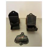 Cast Iron Match Holders
