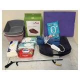 Heating Pad, Baby Wipes, & Ect