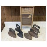 Vintage Wash Boards & Irons