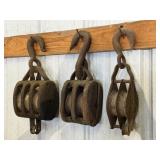 Vintage Barn Pulleys