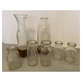 Glass Milk Jars