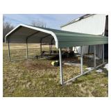 16ft L Metal Carport