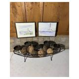 Light House Pictures & Candle Holder Decor