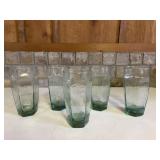 Set of 5 Clear Drinking Glasses