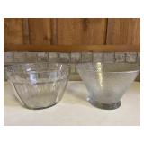 Nice Large Glass Serving Bowls Set of 2
