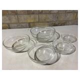 Set of 5 Clear Nesting Mixing Bowls