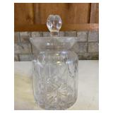 Waterford Style Vintage Crystal Biscuit Jar