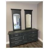 Modern Dresser with Double Mirrors