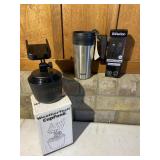 Travel Cup & Phone Holder with Iphone Charger