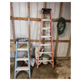 2 Ladders - hose - etc