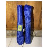 Set of 2 Blue Folding Outdoor Chairs with Bags