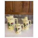 Pancake Batter Syrup & Butter Pitcher Set