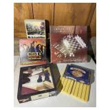 Crystal Chess Game Set & Misc Games