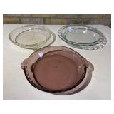 Set of 3 Round Pie Baking Dishes Inc Pyrex