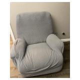 Grey Recliner Chair with Soft Cover