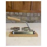 Wood & Metal Pecan Nut Cracker Tool