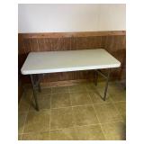 White Lifetime Folding Plastic Table Rectangle