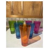 Colorful Drinking Cup Tumblers Set of 7