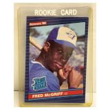 1986 Donruss Fred McGriff Rookie Card