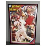 Framed Yadier Molina St. Louis Cardinals Poster