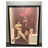 Framed Stan Musial St. Louis Cardinals Poster