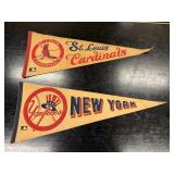 Yankees & Cardinals Pennants