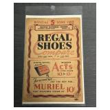 1938 Boston vs Brooklyn Scorecard