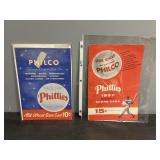 1952 & 1957 Phillies Scorecards