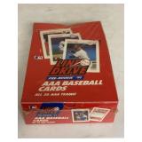 Line Drive Triple AAA 91 Unopened Wax Pack Box