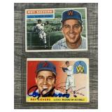 2 Autographed Roy Sievers Cards