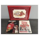 Indiana Hoosiers 86 Program & Framed Print