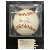 Tommy John Autographed Baseball