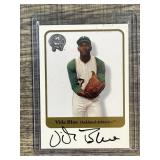 Autographed Vida Blue 2001 Fleer Card