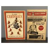 1948 & 50 St. Louis Cardinals Scorecards
