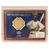 2001 Upper Deck Game Used Lou Brock Bat Card