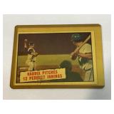 1960 Harvey Haddix Perfect Game Card