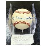 Happy Chandler Autographed Baseball
