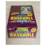 1991 Score Unopened Wax Pack Box