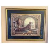 Framed Artwork - Cheetah Scene