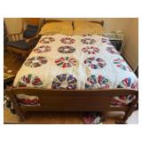 Vintage Bedframe with Linens