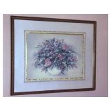 Framed Floral Artwork