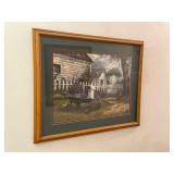 Framed Artwork - Garden Scene