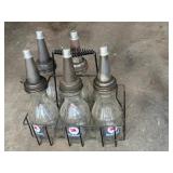 Glass Motor Oil Bottles