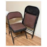 2 Padded Folding Chairs
