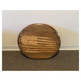 20' Wooden American Flag Decor