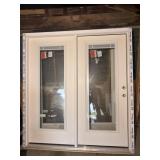 ThermaTrue Glass Double Door Interior Blinds