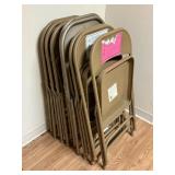 8 Metal Folding Chairs