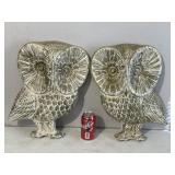 Vinage Plaster 18in Owl Decor