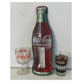 Coca Cola Thermometer & mugs