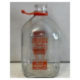 Litchfield Illinois Glass Milk Jug